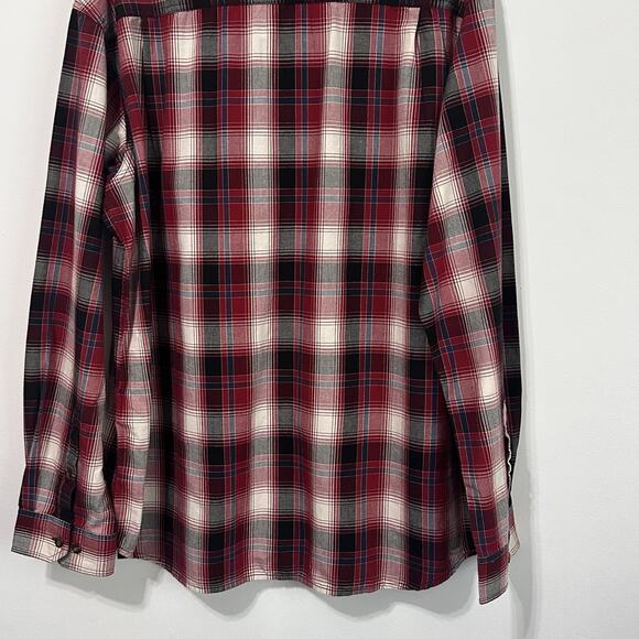 Carhartt Mens Relaxed Fit Shirt XL Red Gray Plaid Button Front Work Casual NEW - Picture 8 of 9
